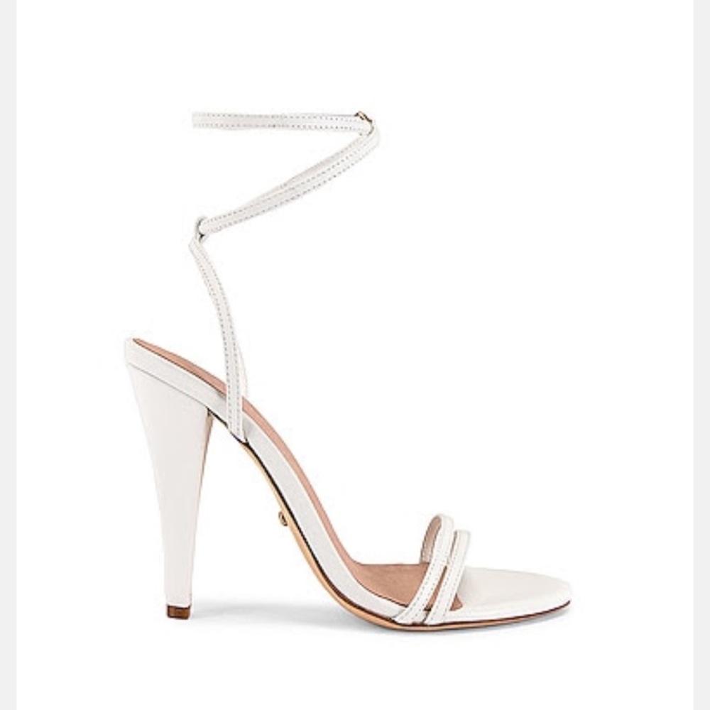 RAYE White Strappy Heels